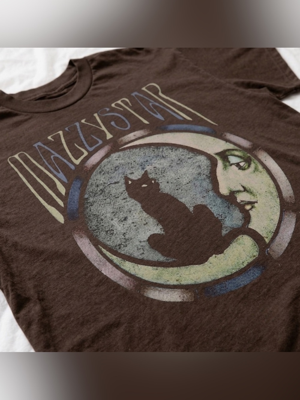 Gildan Mazzy Star Cat Graphic T-Shirt Style Vintage For Unisex - Picture 2 of 3